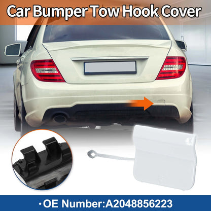 Rear Tow Hook Cover for Mercedes-Benz C-Class W204 2012-2015 White