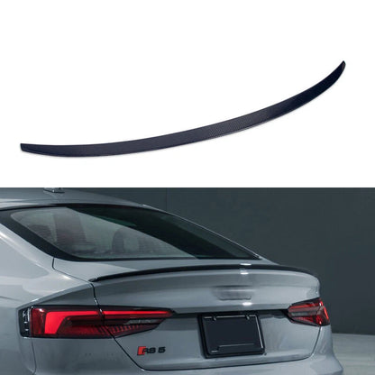 Real Carbon Fiber Rear Trunk Spoiler Wing Lip S Styl For Audi A5 S5 RS5 2018-21