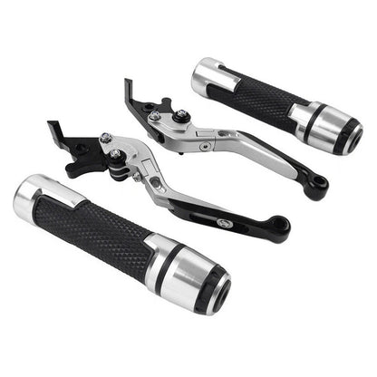 Handlebar Grips & Brake Clutch Levers Set for Suzuki GSXR600 GSXR750 GSXR1000