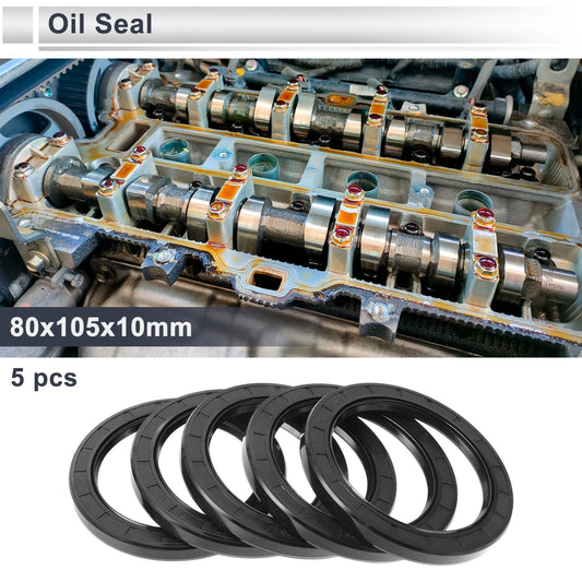 Oil Seal / 80x105x10mm / Rotary Shaft Seal Nitrile Rubber 5 for Make Model