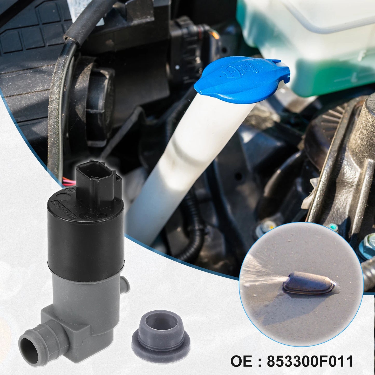 Windshield Washer Pump for Toyota Yaris (2014-2017)