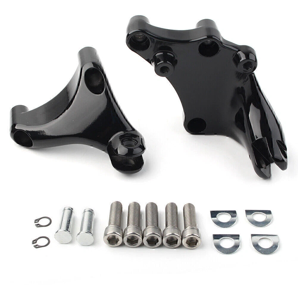 Rear Footrest Peg Mount Brackets for Harley Sportster XL1200C (2014-2021)
