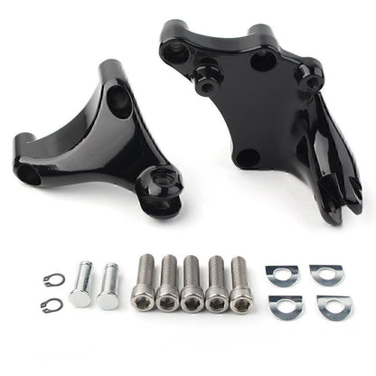 Rear Footrest Peg Mount Brackets for Harley Sportster XL1200C (2014-2021)