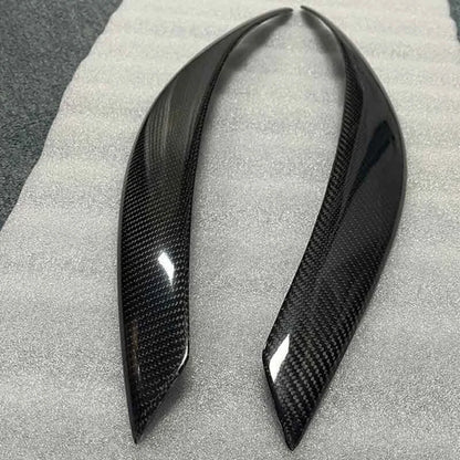 Carbon Fiber Headlight Eyelid Eyebrow Cover Trim for Toyota Alphard 2006-2008