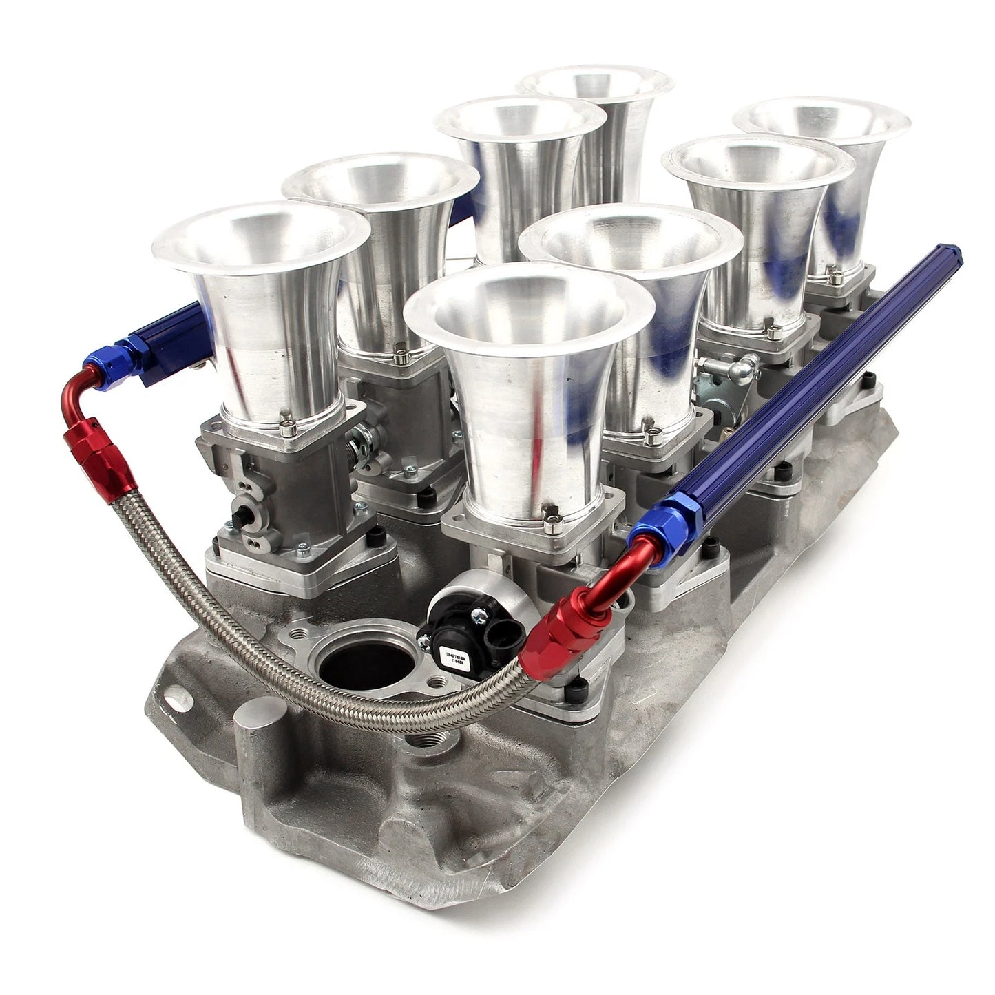 SBC 350 Downdraft EFI Stack Intake Manifold System for Chevy