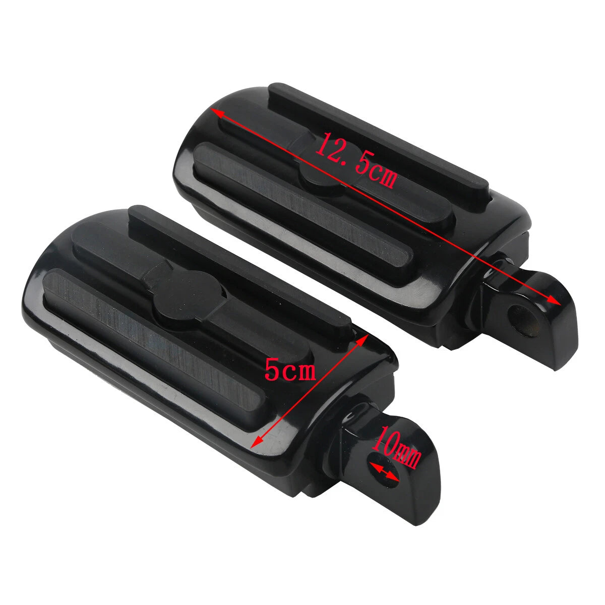 10mm Male Mount Foot Pegs for Harley Touring Electra Glide Dyna