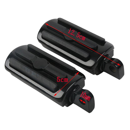 10mm Male Mount Foot Pegs for Harley Touring Electra Glide Dyna