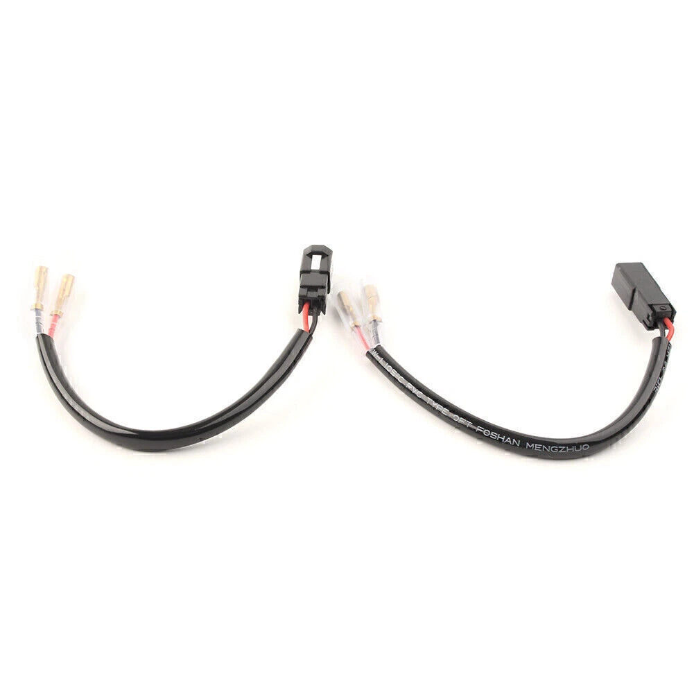 Turn Signal 2-Wire Connector Harness w/Sleeve for Ducati 848 1098 1198