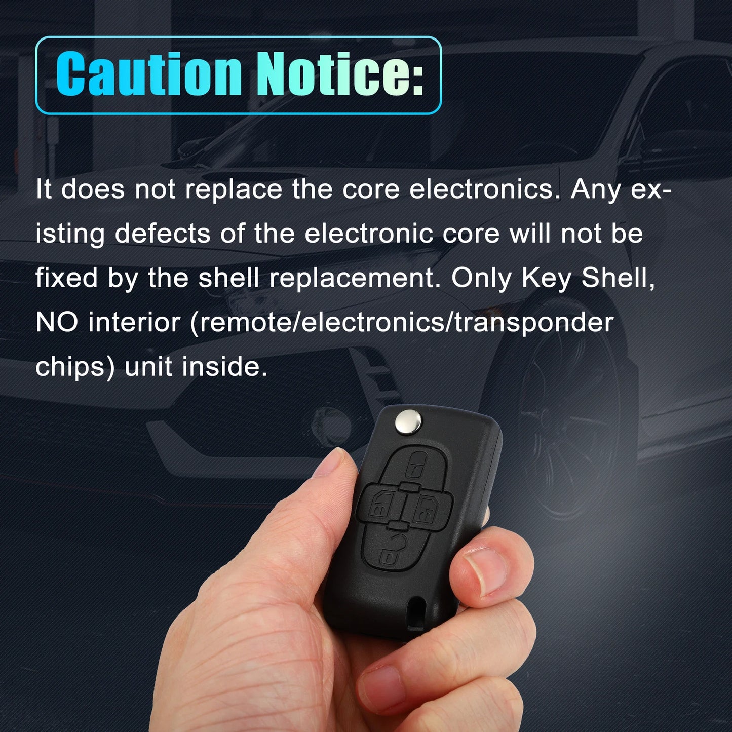 Keyless Entry Remote Key Shell for Citroen Peugeot
