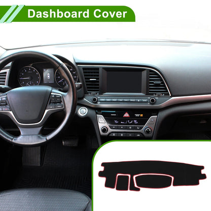 Dashboard Cover for Toyota Roomy Tank 2016-2020 Black Red 1 x Anti-Slip