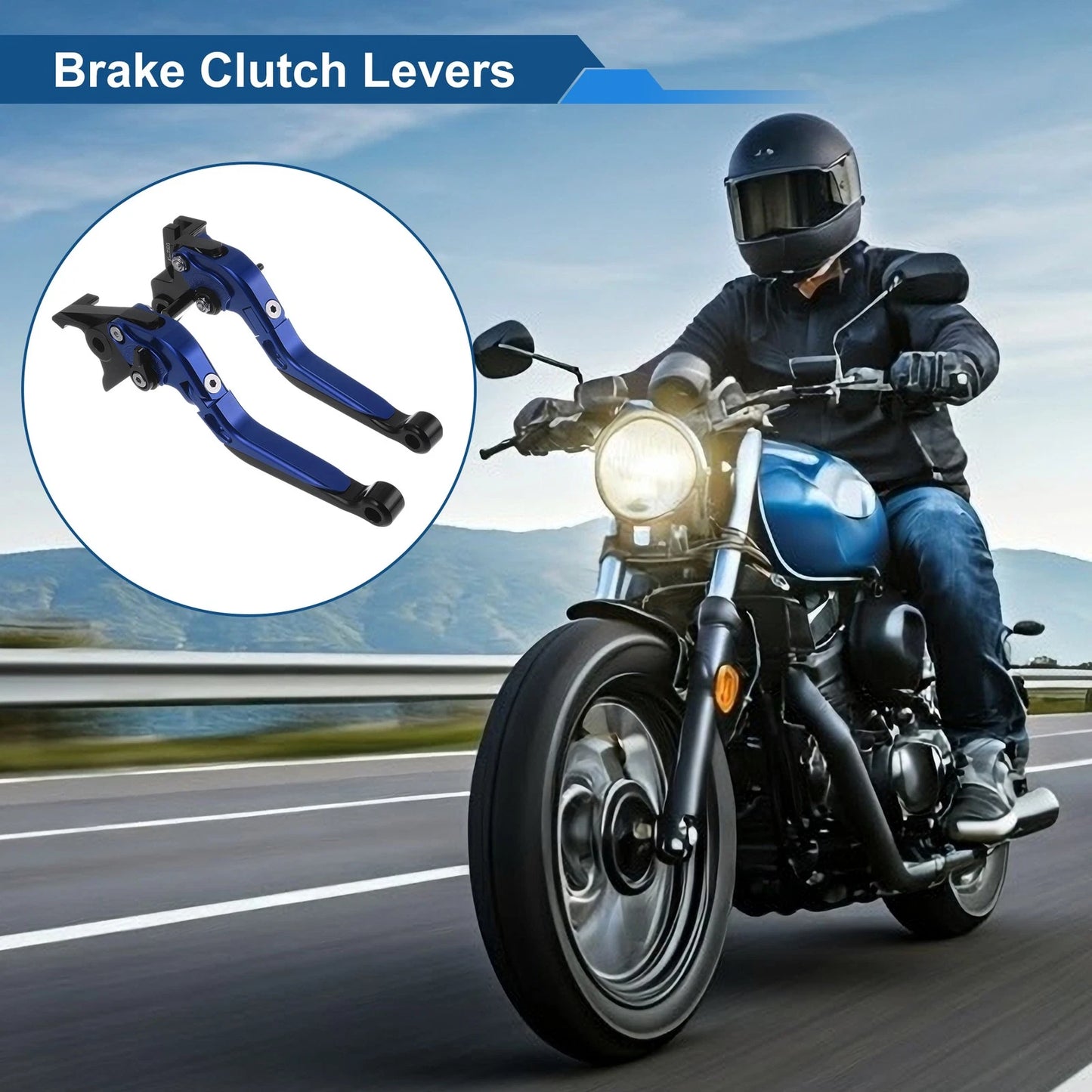 Adjustable Short Long Brake Clutch Levers for Kawasaki Vulcan S 650 (2015–2023)