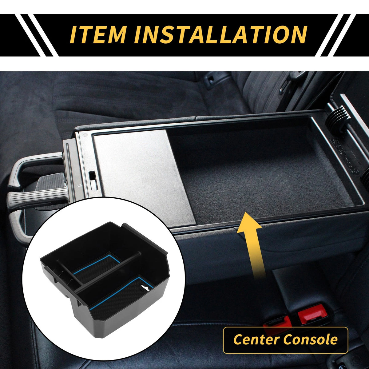 Center Console Organizer Tray for Jeep Wrangler JK JKU 2011-2018 Blue