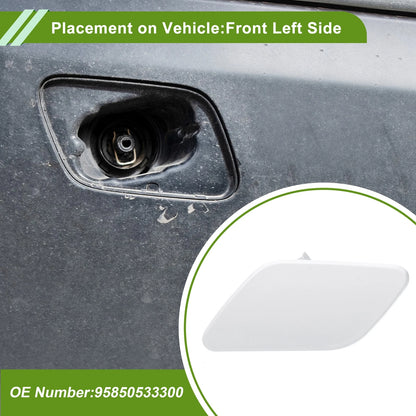 Left Washer Nozzle Cover Cap for Porsche Cayenne White