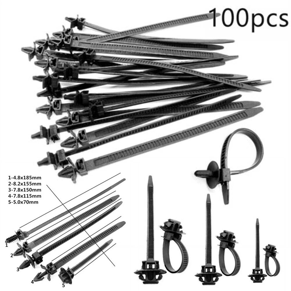 Fastener Car Clips Bundled Wire Bands 4.8×185mm 5×70mm 7.8×150mm