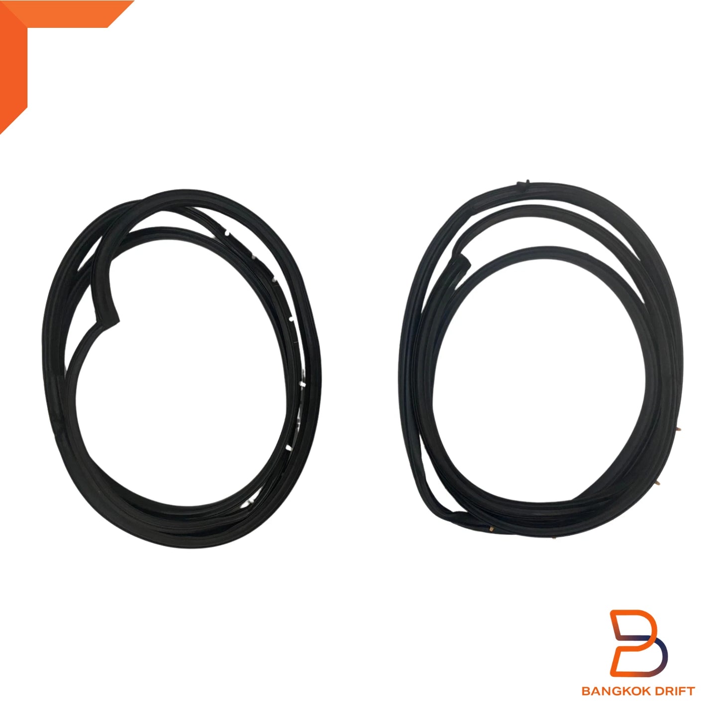 Door Weatherstrip Rubber Seal Pair for Mazda B-Series B2000 B2200 B2600 (1986-1993)