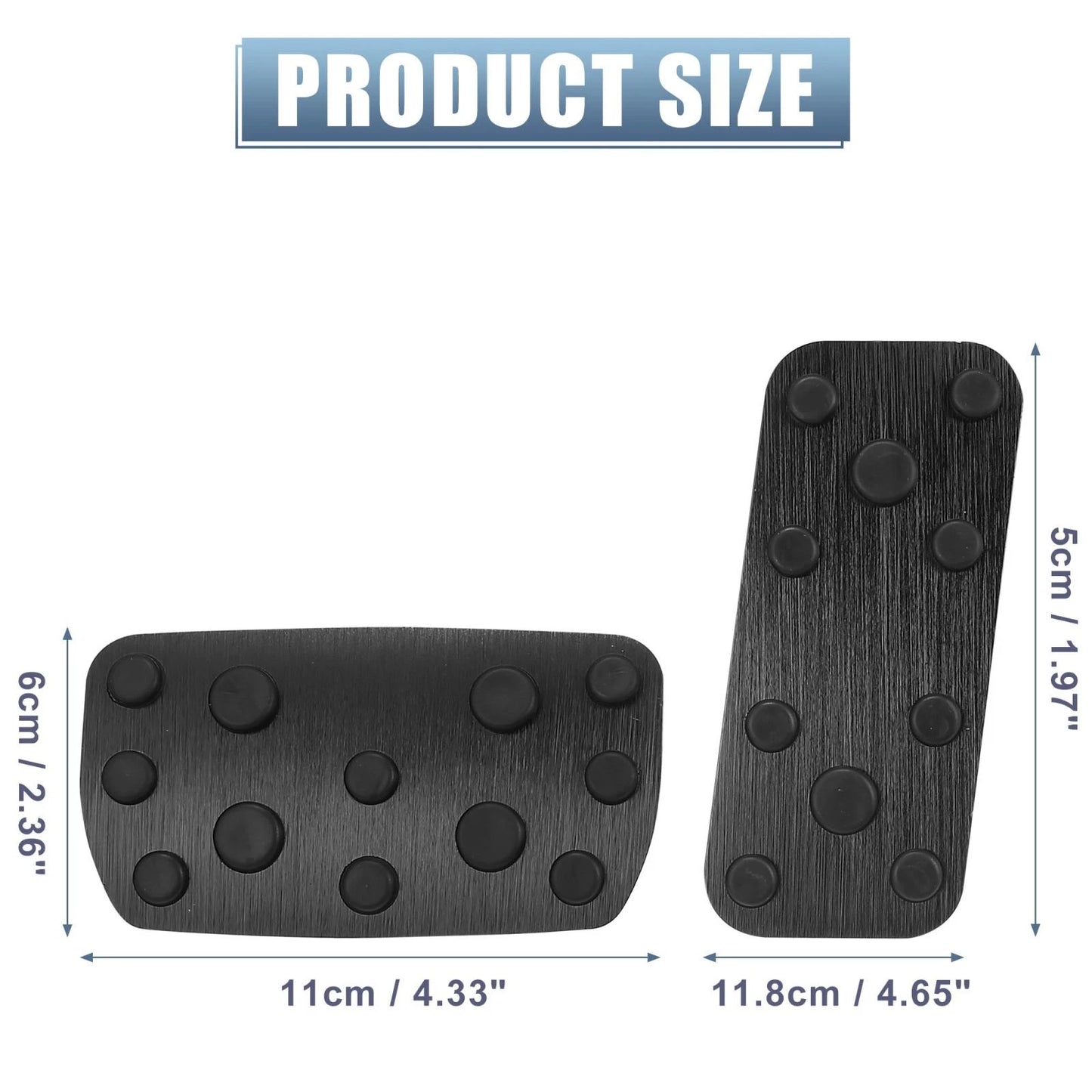 Gas Brake Pedal Cover Pads for Subaru Impreza, Forester (2008-2023)