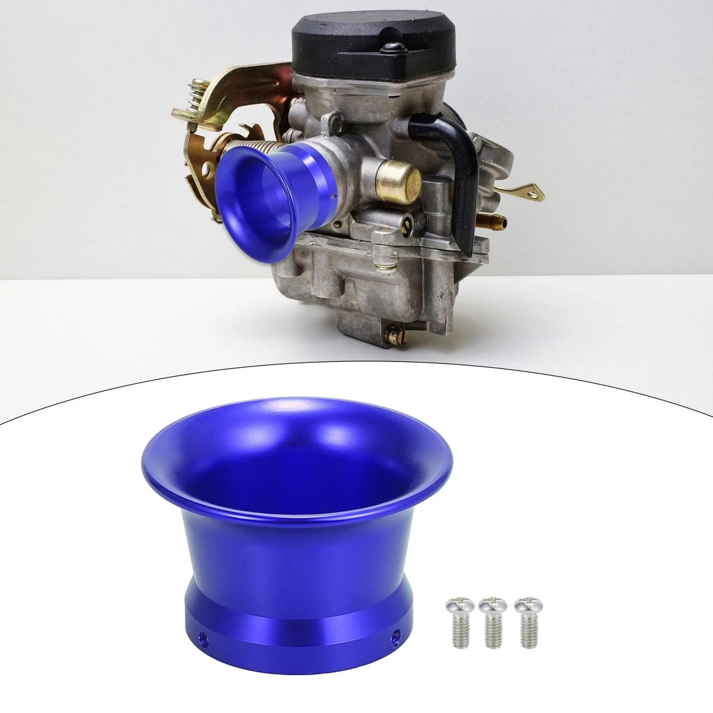 50mm Inner Dia Motorcycle Air Filter Velocity Stack Aluminum Alloy