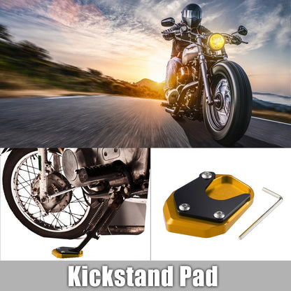 1 Set Aluminum Kickstand Plate Pad Gold for Honda