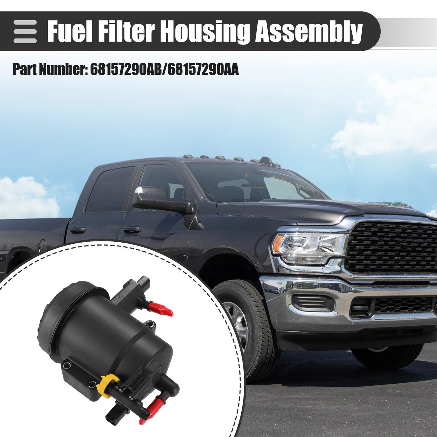 Fuel Filter Housing Assembly for Dodge Ram Pickup (2013 - 2018)