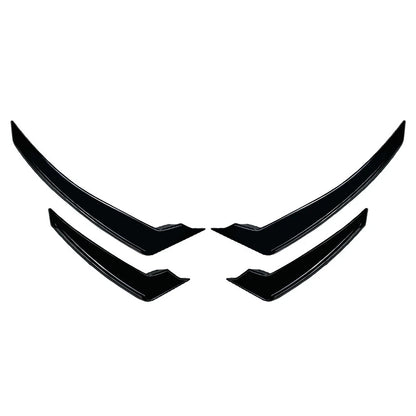 Glossy Black Front Bumper Side Air Vent Trim for Alfa Romeo Stelvio (2017-2025)