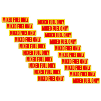 MIXED FUEL ONLY Vinyl Stickers | Decals for 2-Stroke Cycle Oil/Gas Mix