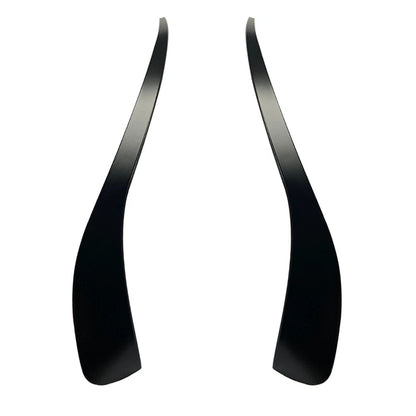 2 x Matte Front Bumper Spoilers for Mercedes Benz W117 CLA250 CLA45 (2013-2015)