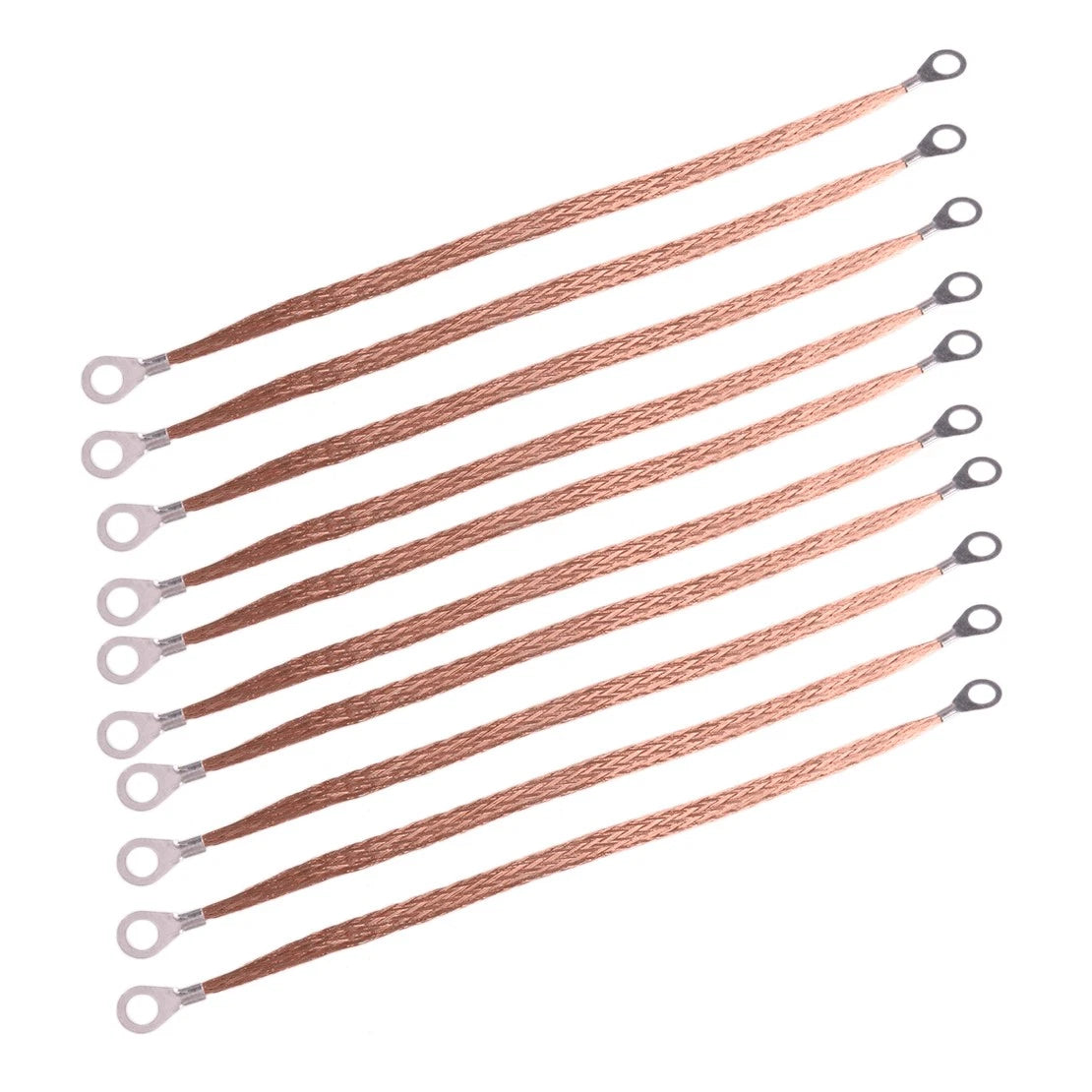 10 x 11.4" Copper Braided Earth Lead Cable Wire Strap for Car Battery