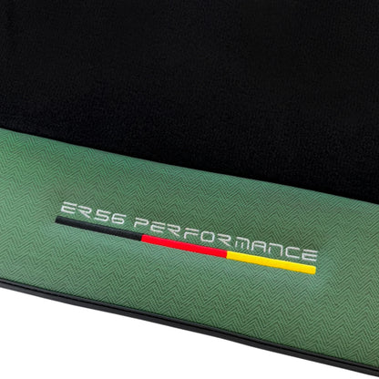 AutoWin Floor Mats for Rolls Royce Shadow (1965-1977) - Green Leather