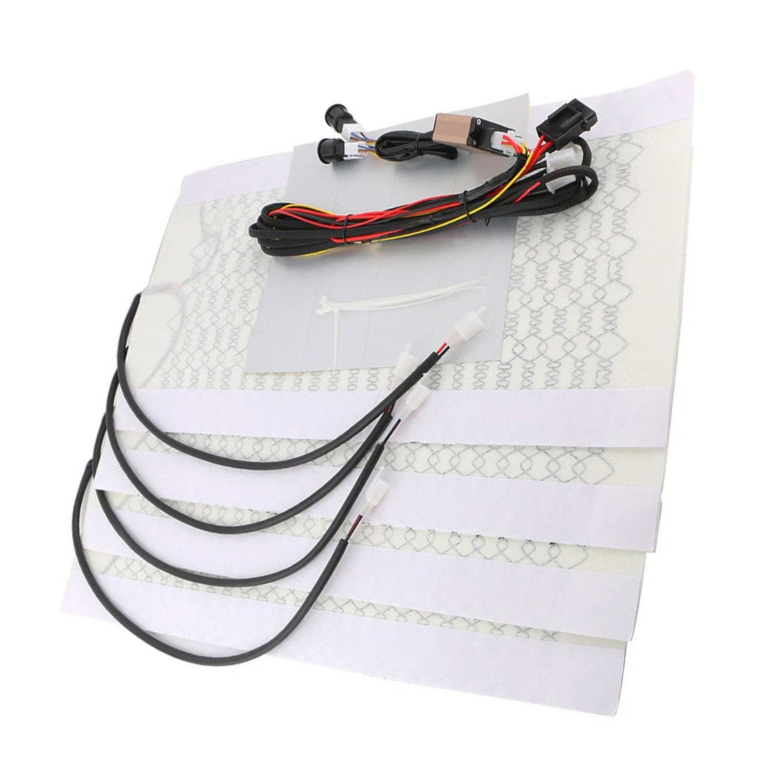 Universal Carbon Seat Heating Mats Retrofit Kit for ATV Motor Vehicles
