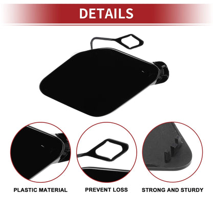 Front Car Bumper Tow Hook Cover for BMW 320i (2016-2018) - Black 1 x Cover