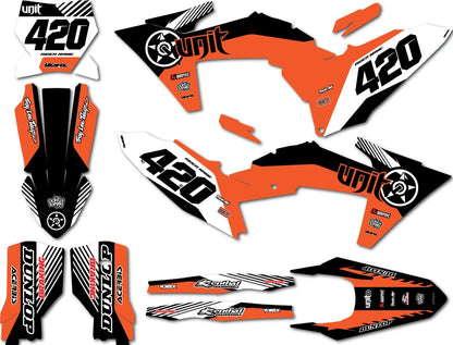 HUSH Style Full Sticker Kit for KTM SXF 450 (2023-2025)