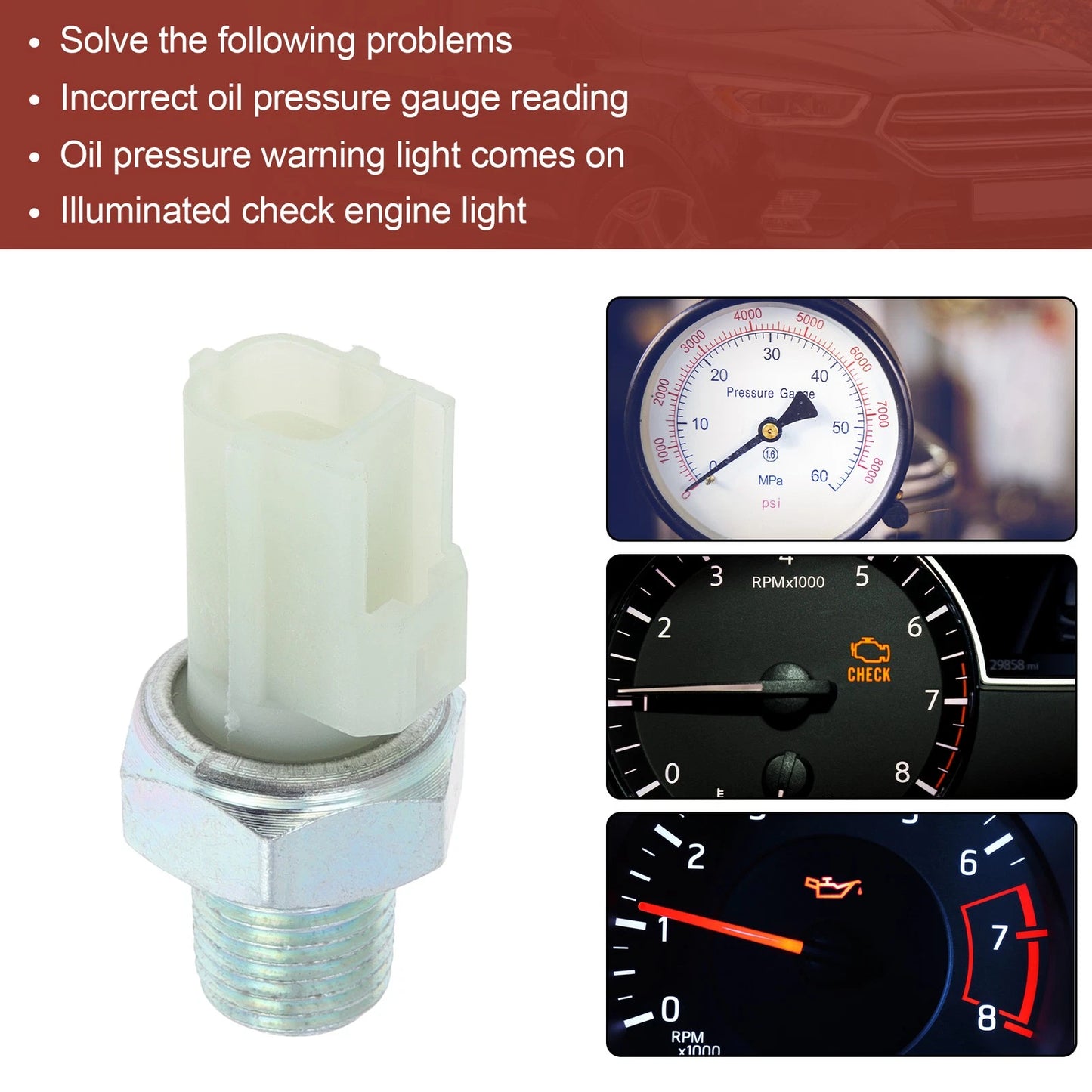 Engine Oil Pressure Sensor for Ford F-150, Lincoln Navigator (2000-2003)