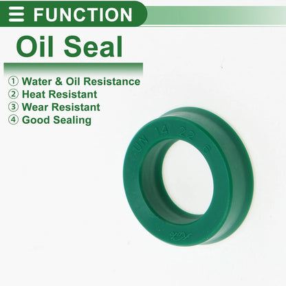 Oil Seal 14x22x6mm TPU Rotary Shaft Seal 5 Pcs for Make Model
