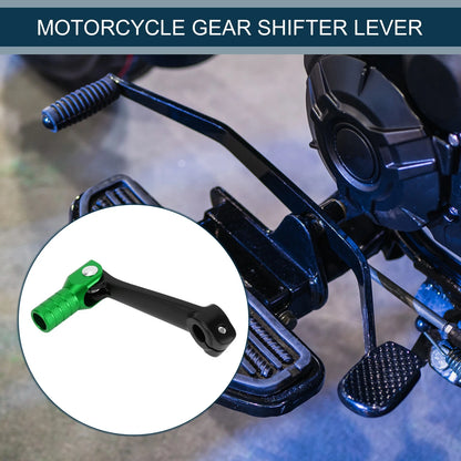 Folding Gear Shifter Lever Shift Pedal Aluminum Black Green for Motorcycle
