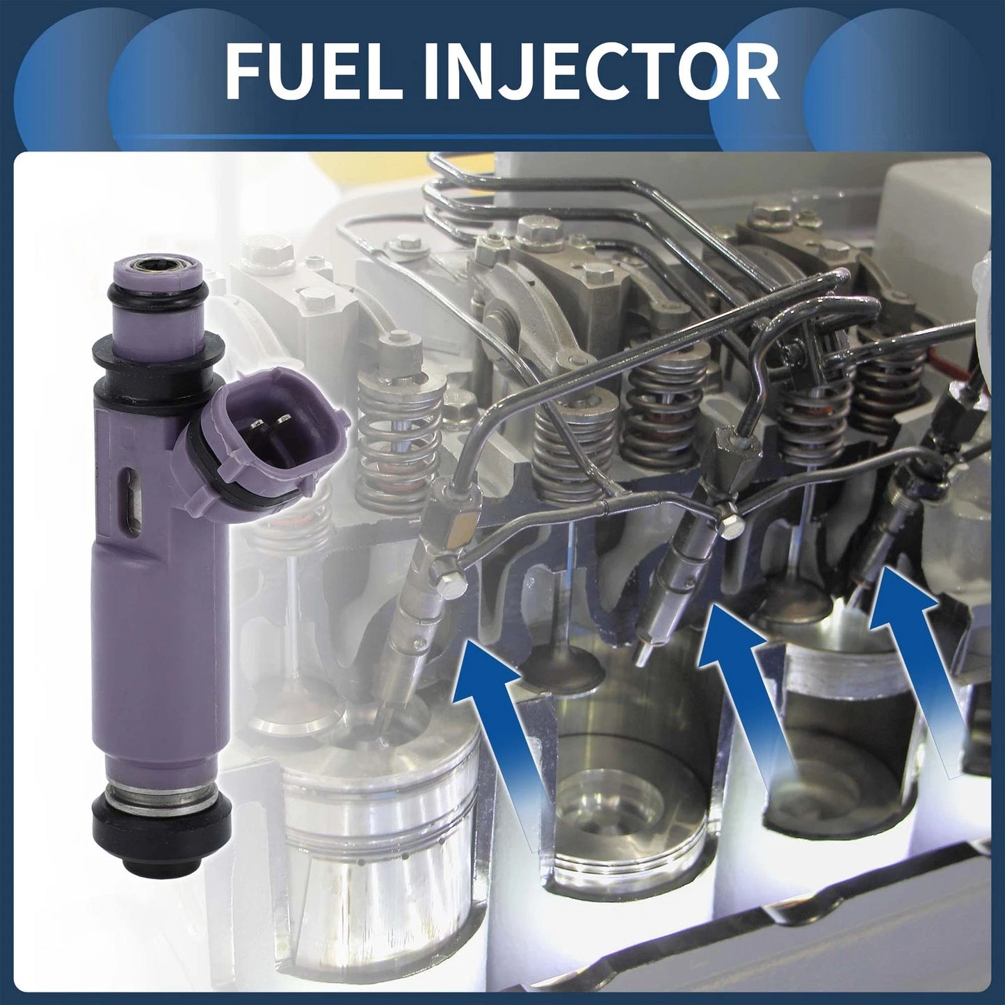 Fuel Injector for Mazda Miata 2001-2005 1.8L Purple 1 Pc