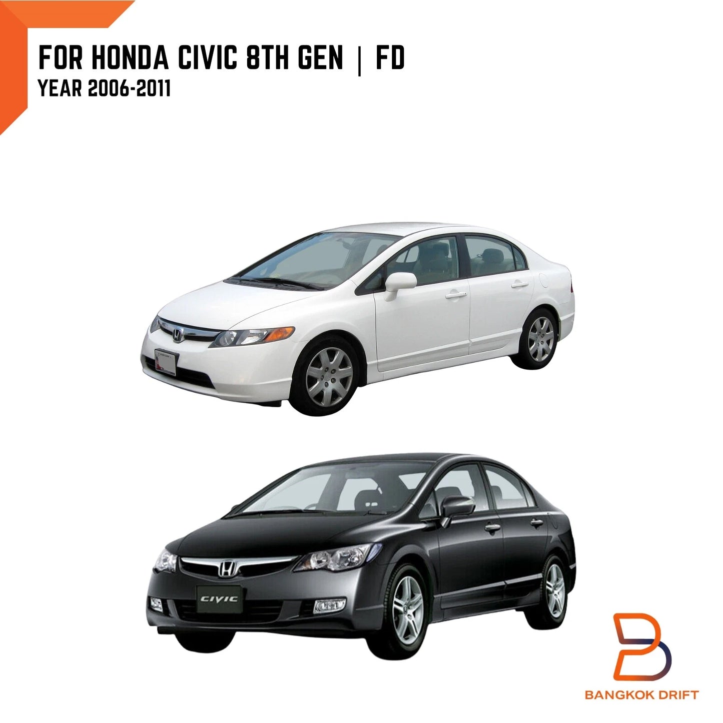 Right Front Door Weatherstrip Seal for Honda Civic FD Sedan (2006-2011)