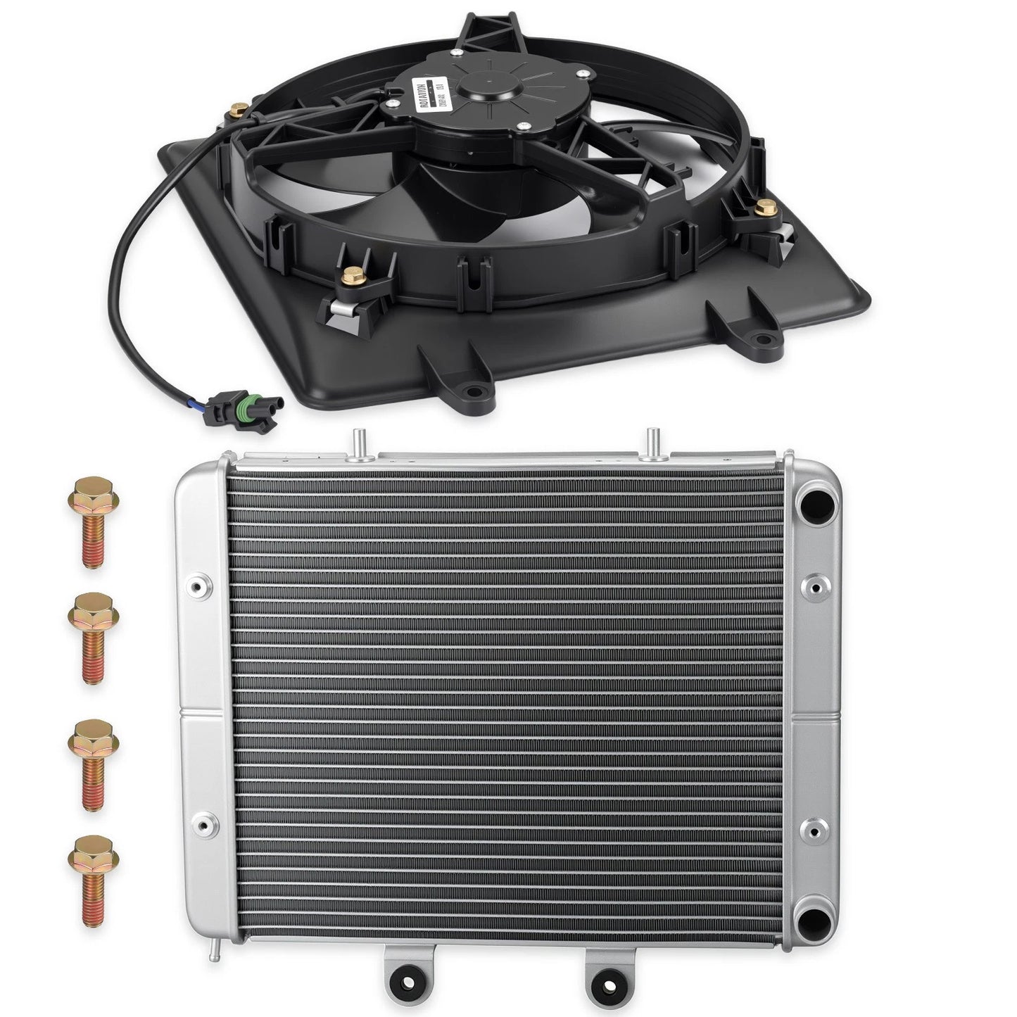 Aluminum Radiator & Cooling Fan for Polaris Sportsman 700 800 EFI (2004–2014)