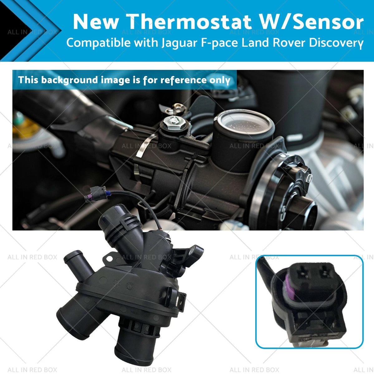 Thermostat W/Sensor for Jaguar F-Pace, Land Rover Discovery (2017-2020)