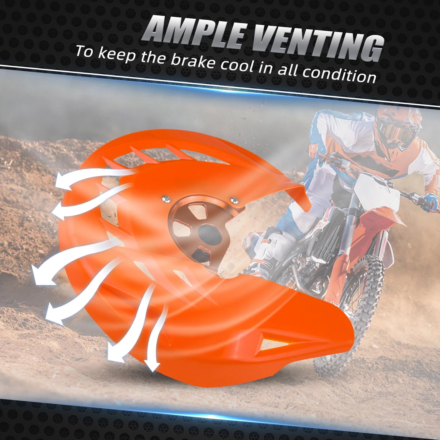Brake Disc Guard Cover for KTM 125-530 SX/SXF/XC/XCF/EXC (2003-2014)