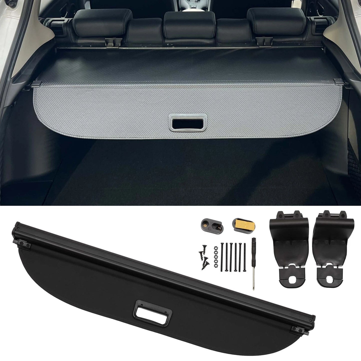 Retractable Cargo Cover for BMW X1 Trunk Security Shield Gloss Black (23-24)