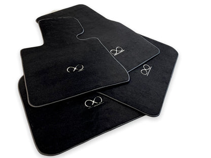 Floor Mats for Rolls Royce Ghost 2010-2019 Black Badge with Fluorescent Logo