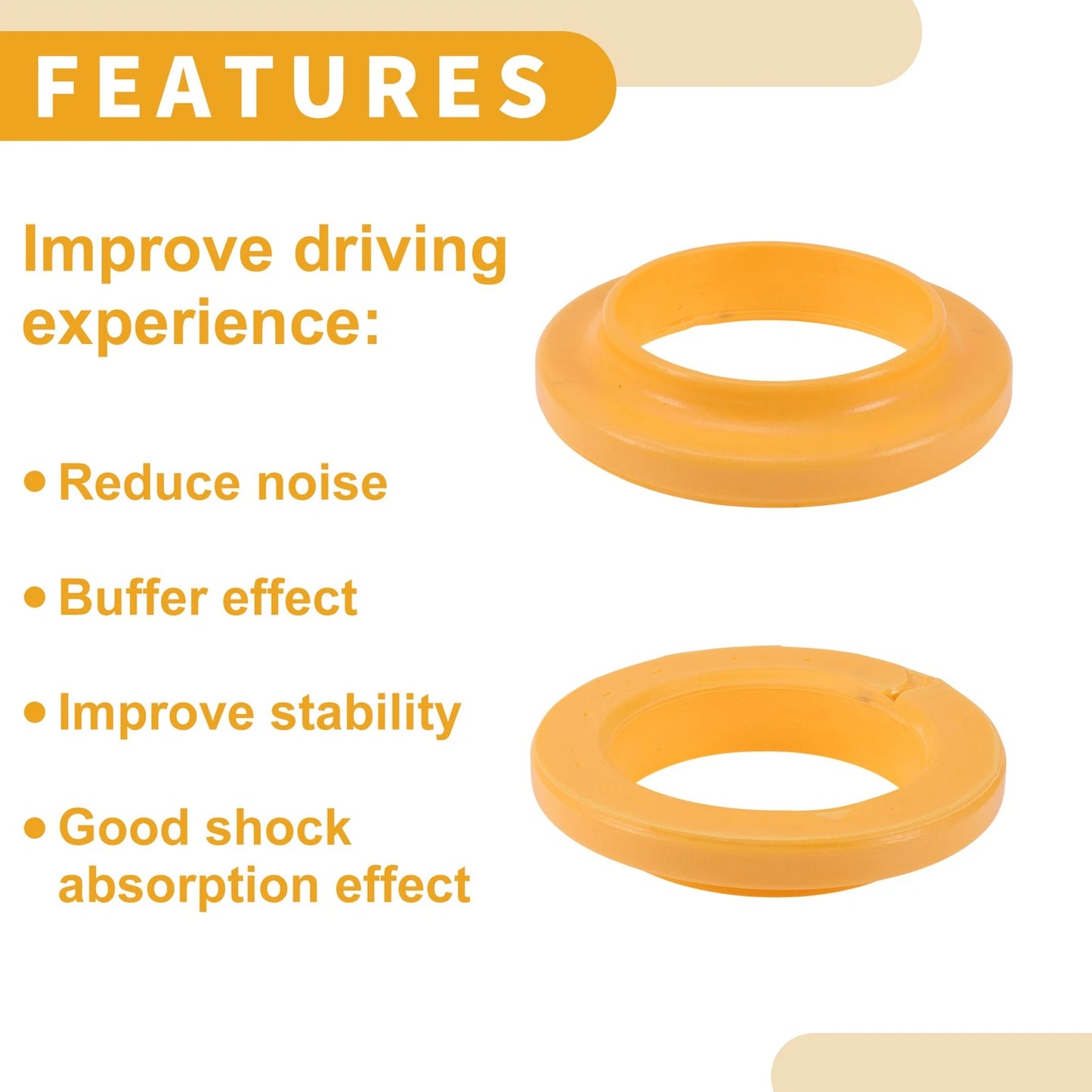 Upper Coil Spring Insulators Rubber for Porsche Boxster 1 Pc