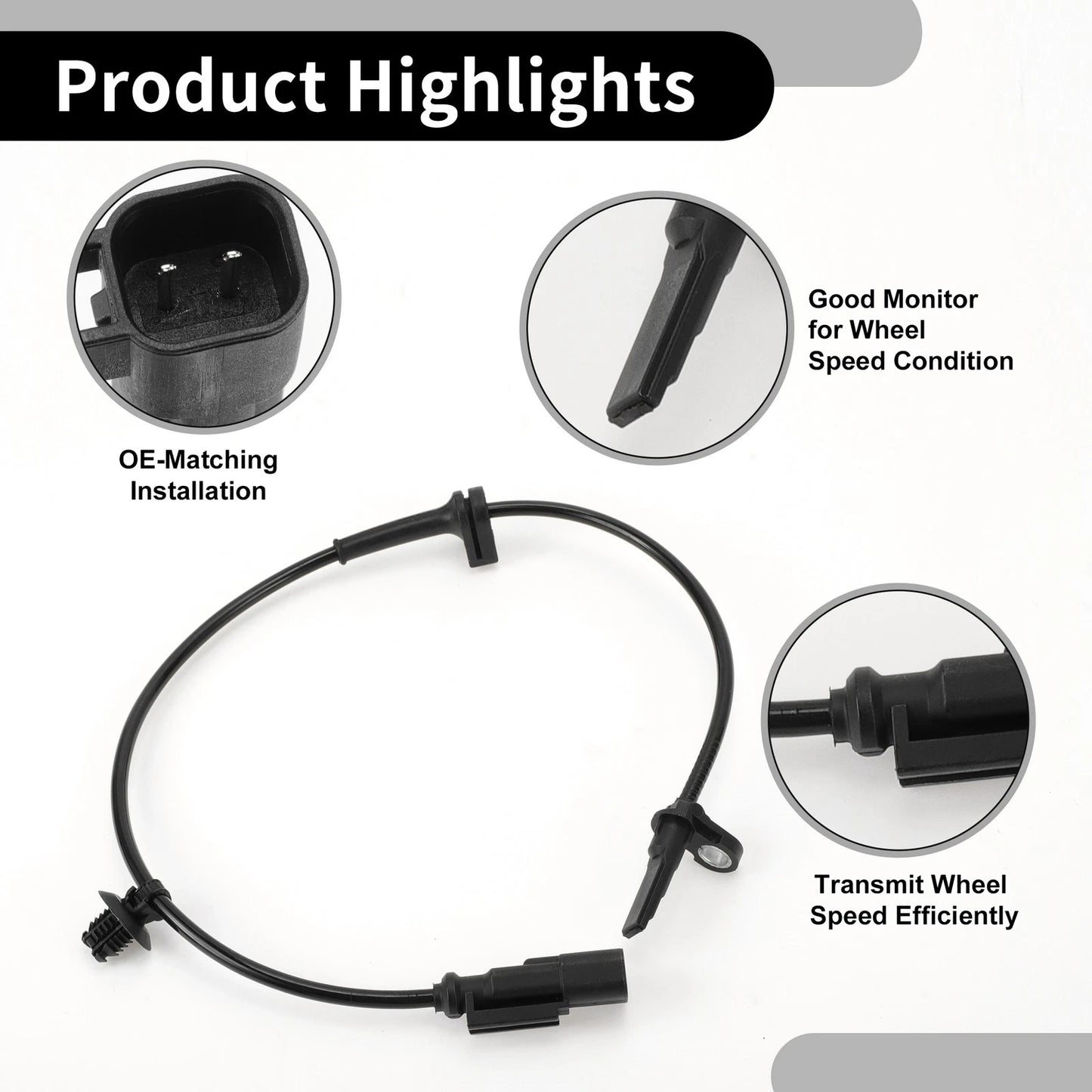 ABS Sensor Rear Left/Right for Ford Mustang (2015-2020)
