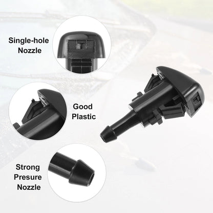 2 x Car Windshield Washer Nozzles for Jeep Compass (2007-2017)