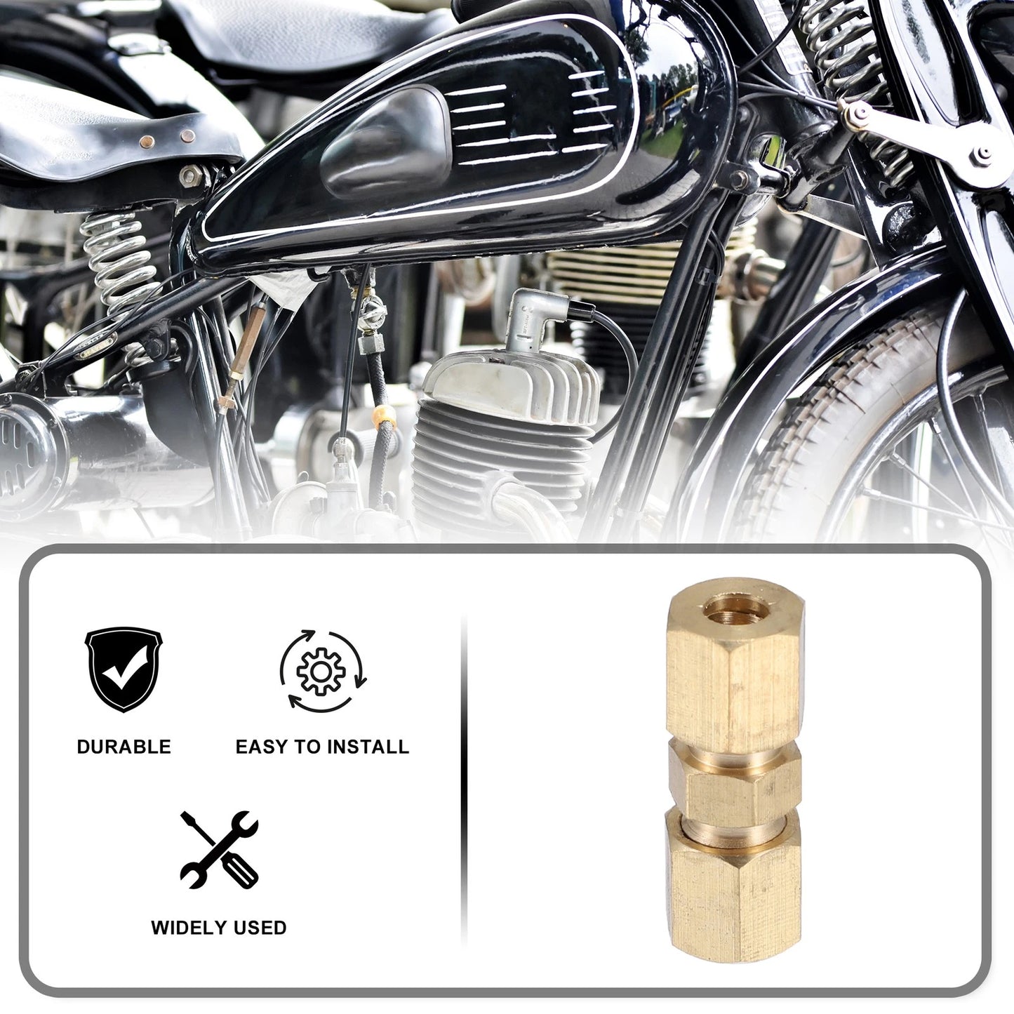 5pcs / 3/8-24 / Brake Line Tube Fittings for Motorcycle