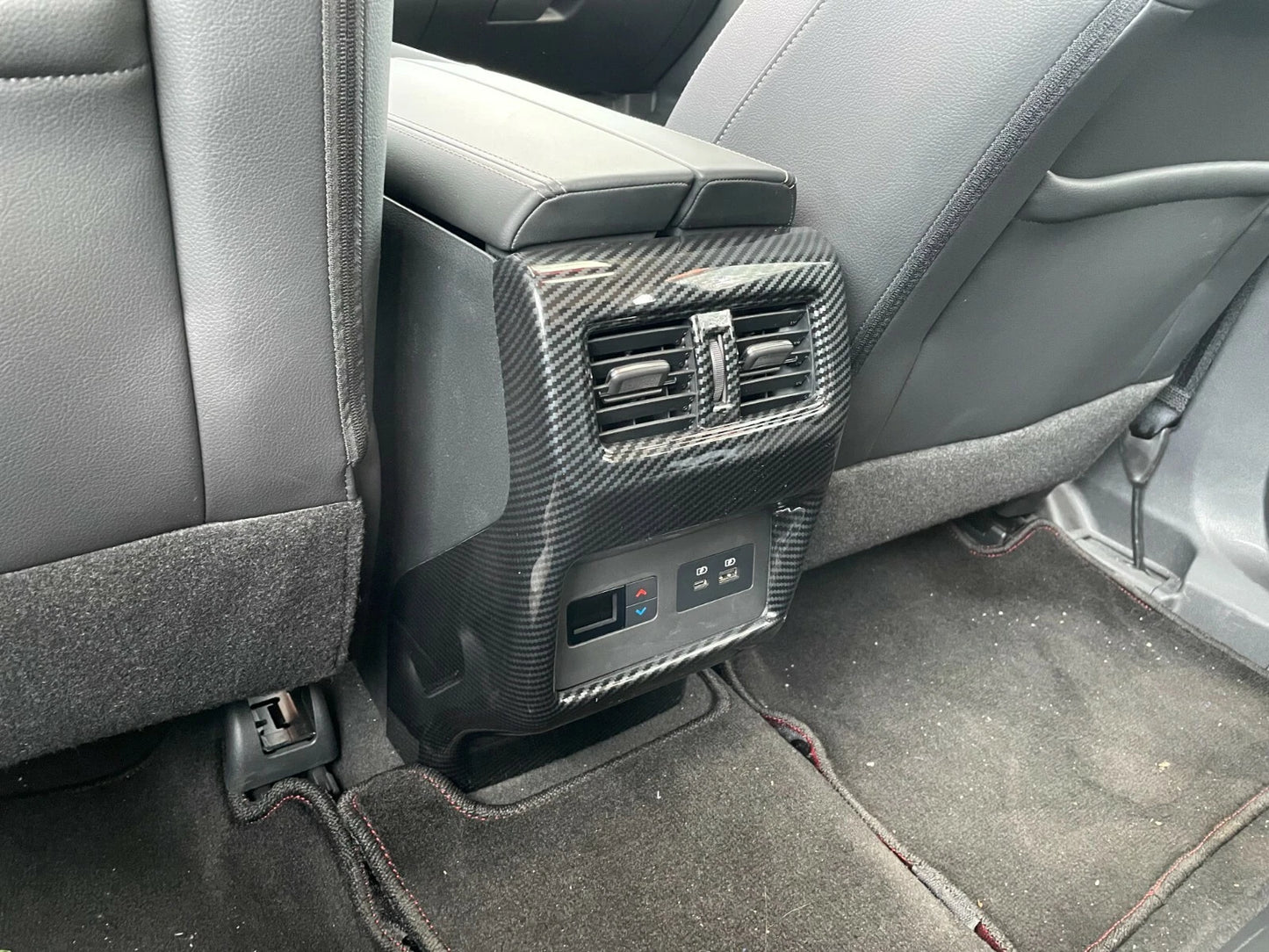 Carbon Fiber Back Row Air Vent Panel Cover Trim for Nissan Rogue (2021-2023)
