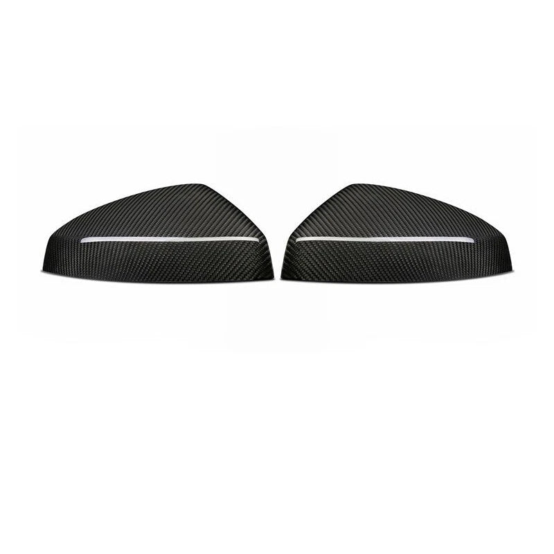Real Carbon Side Mirror Cover Caps Trim fit For Audi A3 S3 RS3 NO LANE ASSIST
