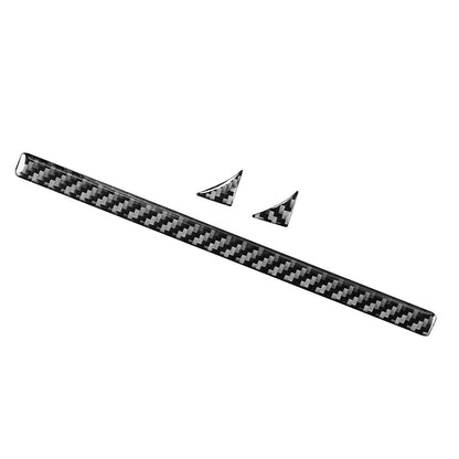 Black Carbon Fiber Cup Holder Panel Trim for Toyota Tundra (2014-2021)