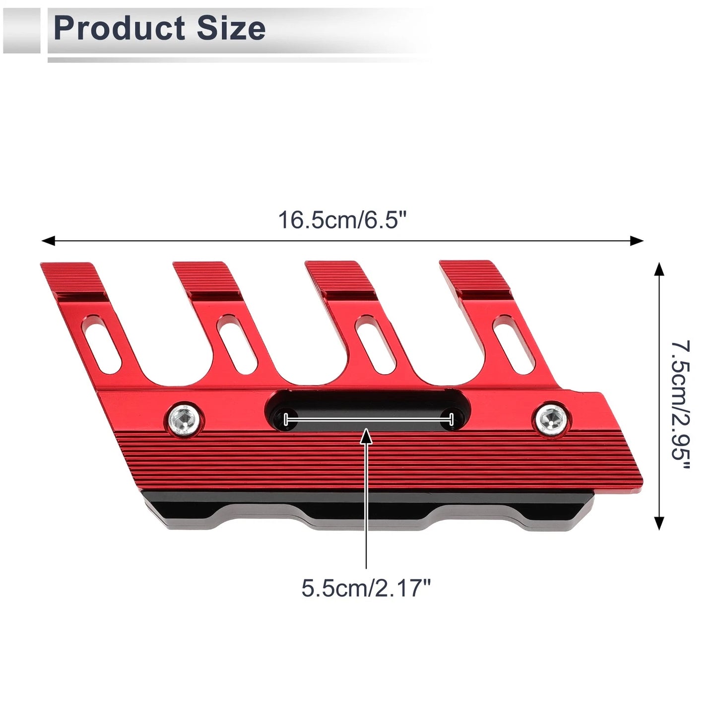 Set Fall Side Guard Front Fender Mud Guards Red for Motorcycle