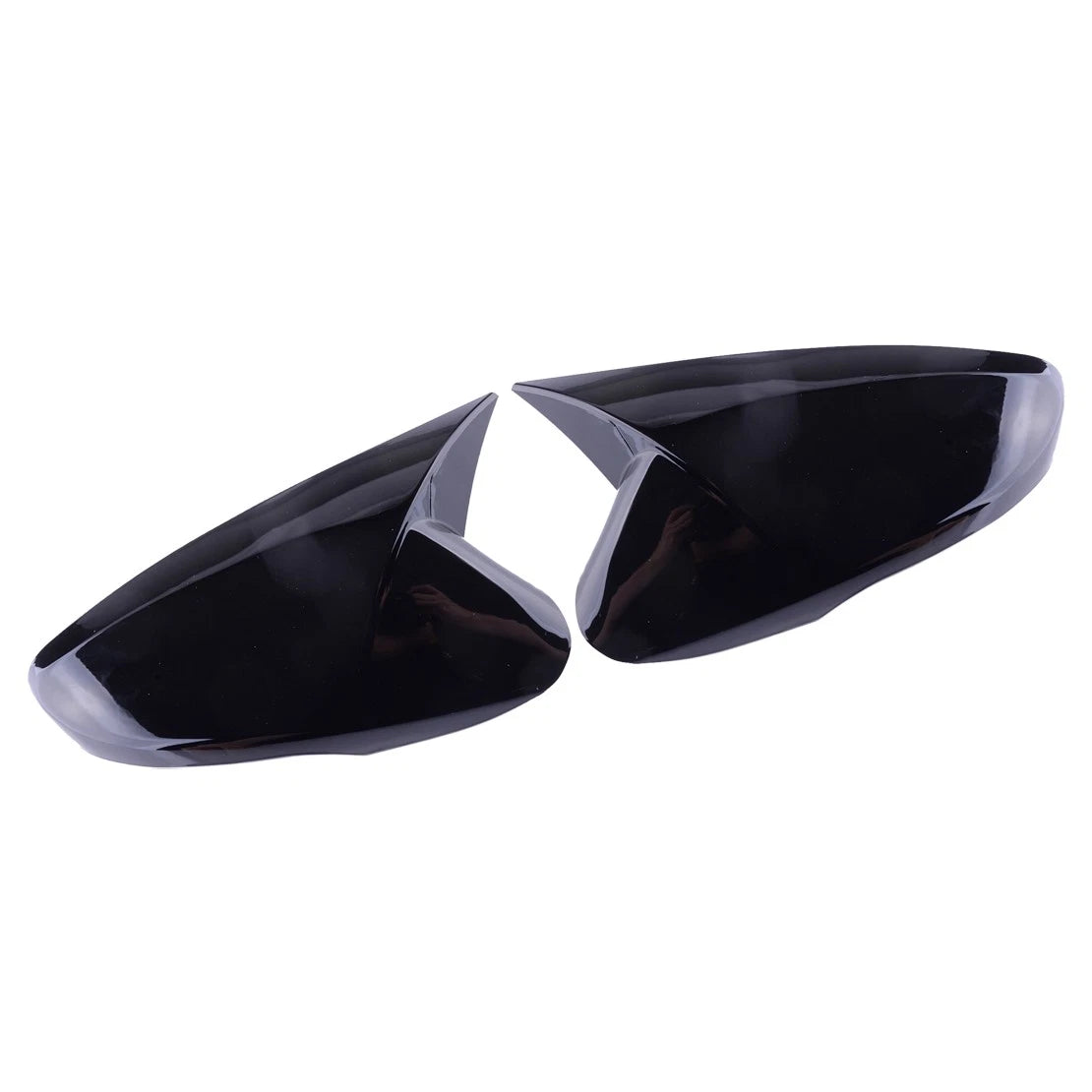 Glossy Black Ox Horn Side Mirror Covers for Hyundai Veloster (2012-2017)